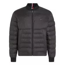 Jaqueta Bomber Tommy Hilfiger Packable Recycled Quilt Preto