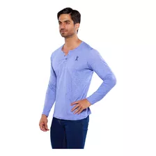 Playera Manga Larga Para Hombre Cuello Aletilla - Alfani