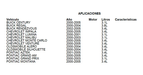 Inyector Fuel Injectio Oldsmobile Alero 2000-2004 3.4l Foto 4