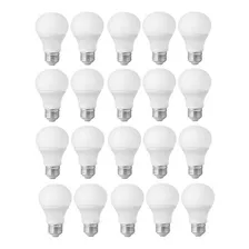 Kit 20 Lâmpadas Led Bulbo 9w 3000k E27 Bilvolt Taschibra