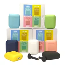 Fone Bluetooth Macaron I12 Sem Fio Colorido 5.0 C/ Microfone