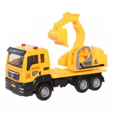 Caminhão Truck Serviços Escavadeira 1:55 Polibrinq