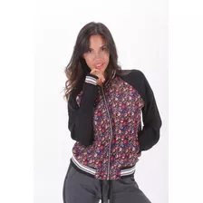 Campera Media Estación Mujer Bomber Chai Combinada Liviana