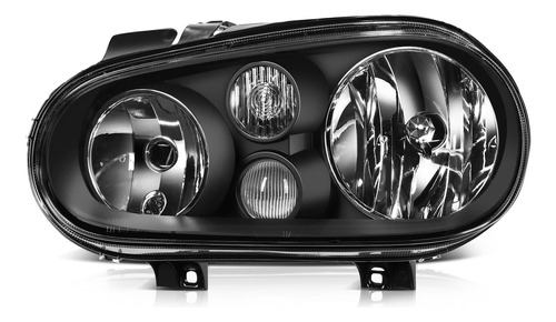 Faros Volkswagen Golf Cabrio Fondo Negro 1999 2000 2001 2002 Foto 3