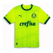 Camisa Palmeiras Verde Limao 2023 2024 Terceira Academia