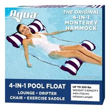 Aqua Original 4 En 1 Monterey Hammock Flotador De Piscina...