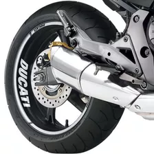 Friso Refletivo Para Roda Moto Ducati Monster 821 Branco