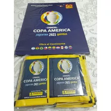 Álbum Capa Dura Copa América 2021 + 50 Envelopes Lacrados 