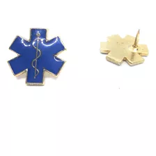 Pin Escudo Cruz De La Vida Azul