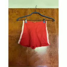 Mini Short Cintura Alta | Rojo | Elastizado | Mujer