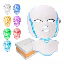 Máscara Facial Led Fototerapia 7 Colores Antiarruga Acné 