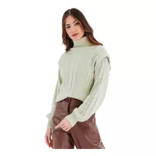 Sweater Verde Mujer Excelente Calidad De Lana Moda 2024 