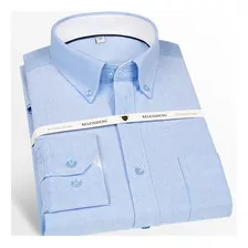 Camisas Oxford Premium, Casual, De Corte Estándar, Con Boton