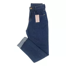 Calça Jeans Mom Cintura Alta Linda Super Luxo Promoção