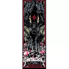 Pôster - Metallica Porto Alegre Brasil - Decor 33 Cm X 96 Cm