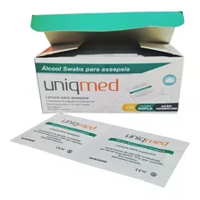 Álcool Swab 70% Saches Lenço Umedecido 500un - Uniqmed