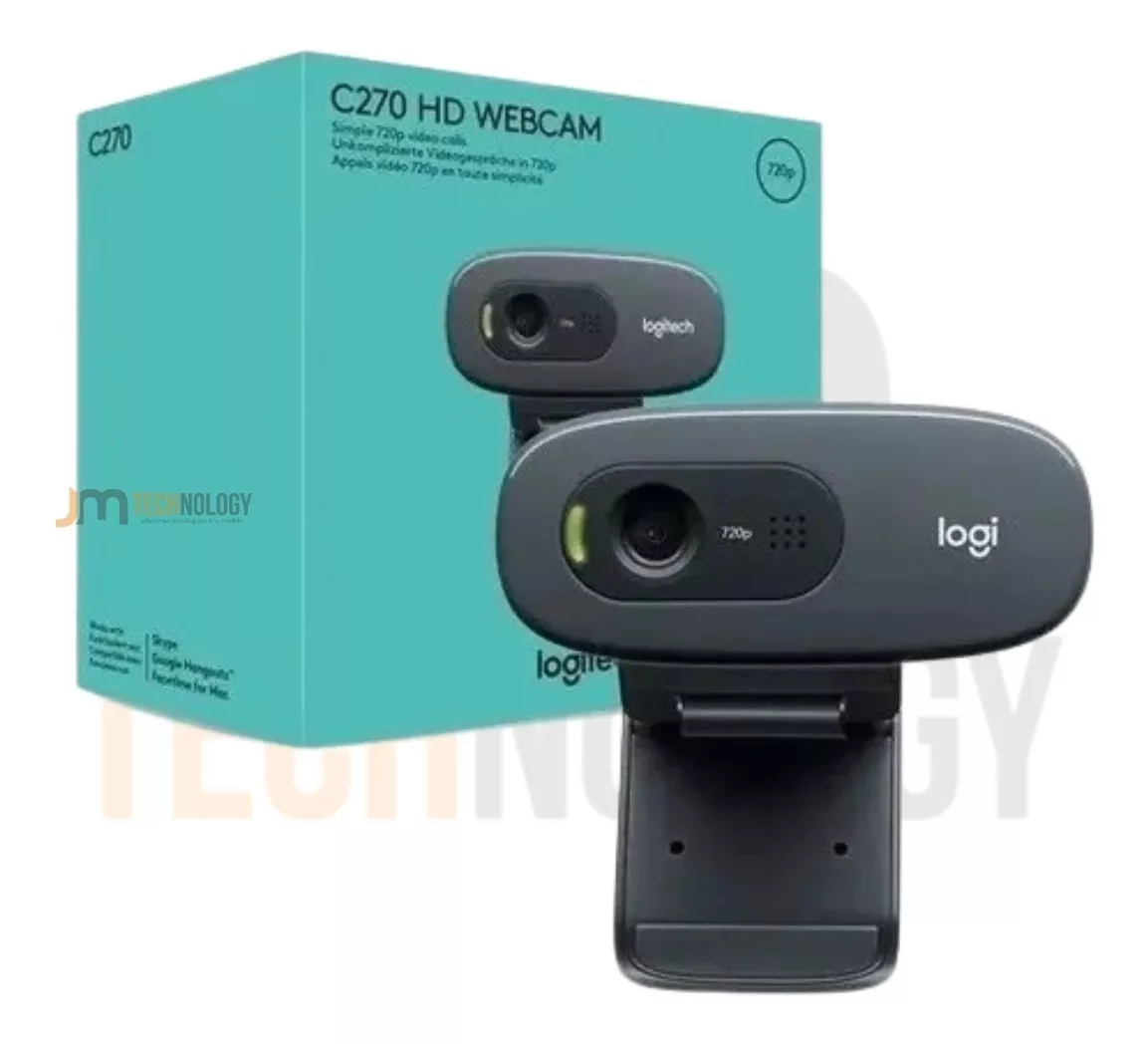 Camara Web Logitech C270 Hd Usb Webcam 1280x720 Microfono