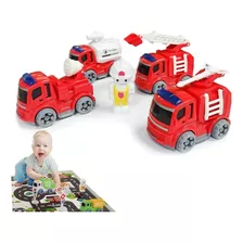 Set Camiones Bombero Para Niños - Juguete
