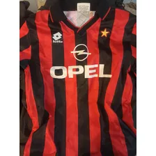 Camiseta Ac Milan 1995 Original De Época Lotto