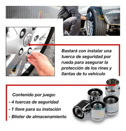 Birlos Tuercas De Seguridad Geely Geometry C Cabeza Loca Foto 3