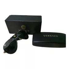 Anteojos De Sol Versace Ve2150q Con Marco De Metal Color Dor