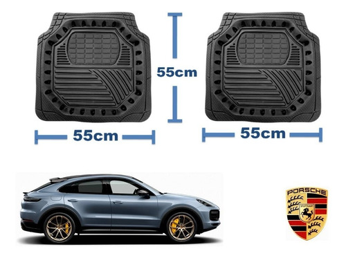 Tapetes Premium Black Carbon 3d Porsche Cayenne 2020 A 2023 Foto 3