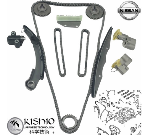 Kit De Distribucin Nissan Pthfinder 4.0l 05-12 Kishio Foto 6