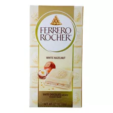 Barra De Chocolate Ferrero Rocher White Hazelnut 90 Gr