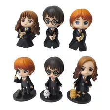 Harry Potter Bonecos Miniaturas 3ps Hermione Ronald 8cm