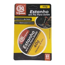 Estanho Em Fio Para Solda C/ Fluxo Aditivado 40gr 1mm Sq3040