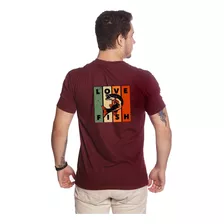 Camiseta Masculina Estampa Pescaria Camisa T-shirt Blusa 