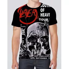 Camisa Camiseta Slayer Banda Thrash Metal Rock Envio Hoje 15