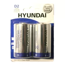 Hyundai Blister Pilas Alcalinas D X 2 Unidades