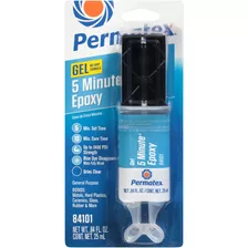 Pegamento Líquido Permatex Epox, De Secado Ultrarrápido, 5 Minutos, 25 Ml, Cerámica Cromada, Tela De Fibra De Vidrio, Plástico Duro, Metal Y Caucho, Color Gris