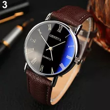 Pulsera De Cuarzo Para Hombre, Reloj Analógico Elegante