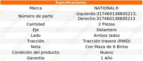 2- Mazas Delanteras Chevrolet Avalanche 1500 02/06 National Foto 3