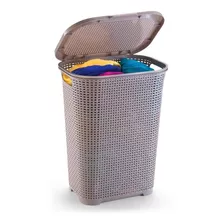 Cesto 30 Litros Rattan Capuccino Organizador Monte Libano