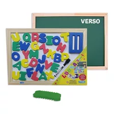 Quadro Magnético Lousa Abc Infantil 3em1 + Alfabeto Promoção