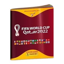 Álbum Fifa World Cup Qatar 2022 Panini Bordó/dorado Tapa Blanda