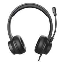 Auriculares Para Pc Trust Ayda Chat Minijack De 3.5mm Negro