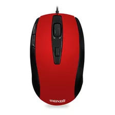 Mouse Usb Óptico Maxell 1600dpi Mowr-105 5 Botones Rojo