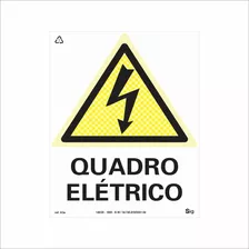 Placa De Sinalização Alerta Quadro Elétrico