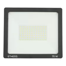 Reflector Led 70w Luz Fria 6300lm Proyector Exterior Premium Color De La Carcasa Negro Color De La Luz Blanco Frío