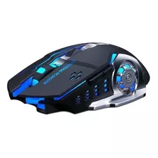 Mouse Gamer De Juego Inalámbrico Recargable T-wolf Q13 Negro