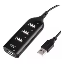 Hub Usb 2.0 Extensor Extensão De Usb 4 Portas Preto Pequeno