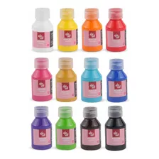 Set De Pinturas Para Género Alpa Arte (12 Colores De 60 Ml)