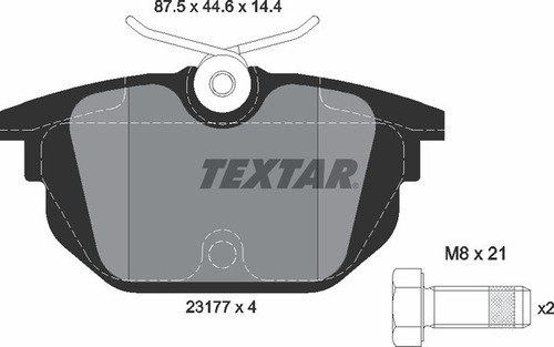 Balatas Traseras Textar Fiat Marea 2001 2002 2003  Foto 5