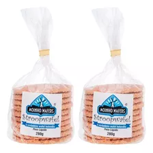 Pacote Com 20 Stroopwafels Da Holanda Wafers De Creme 560g