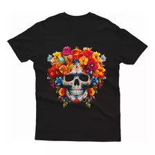 Polera Calavera Flores 270923