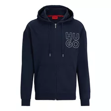 Sudadera Para Hombre Hugo Relaxed Fit Con Capucha Y Cómoda